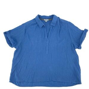 Sundance Blue Gauze Textured Blouse,
Tunic Coastal
Cotton Beach Cruise Blouse